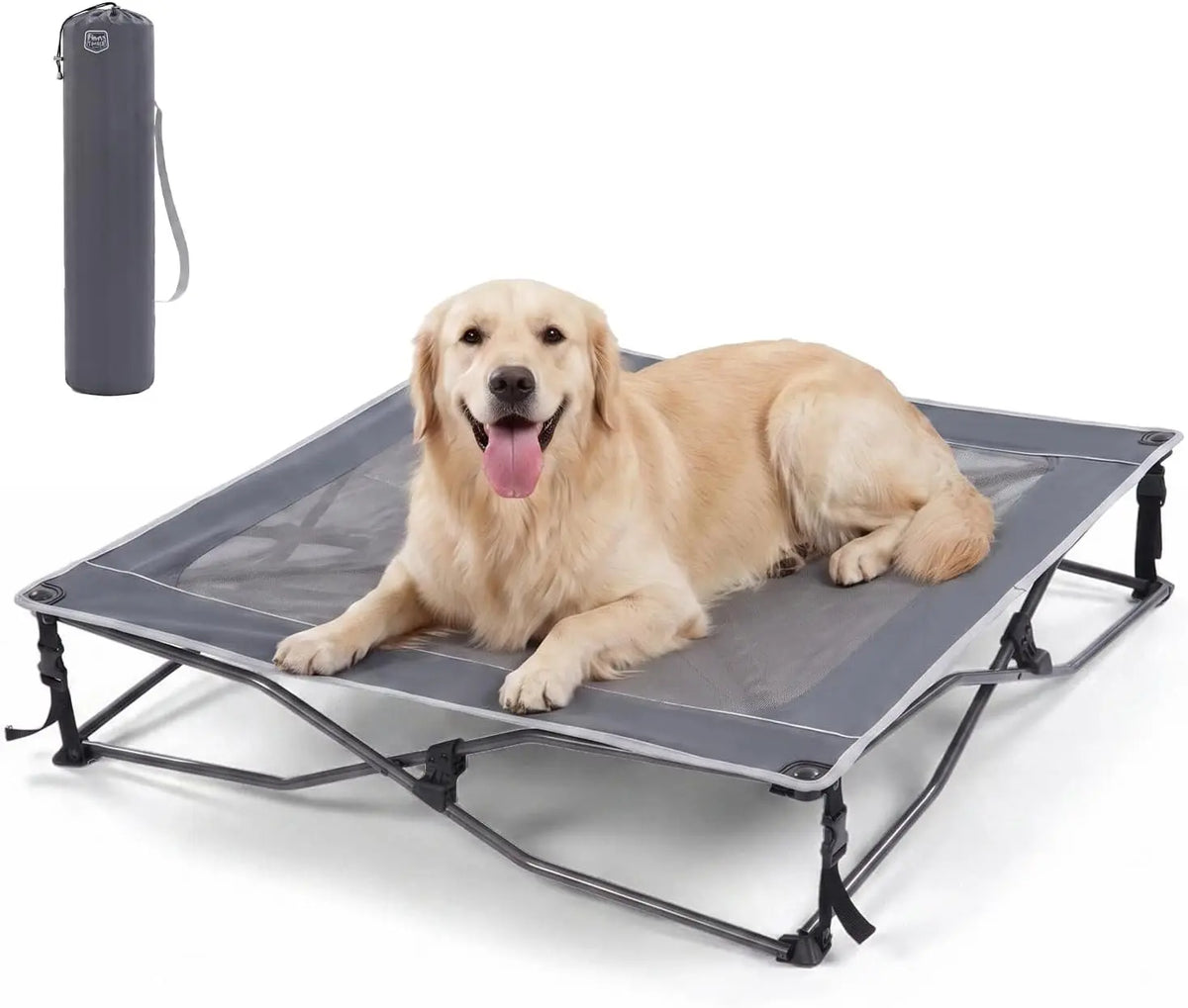 Timber Ridge Elevated Cooling Dog Bed With Breathable Mesh