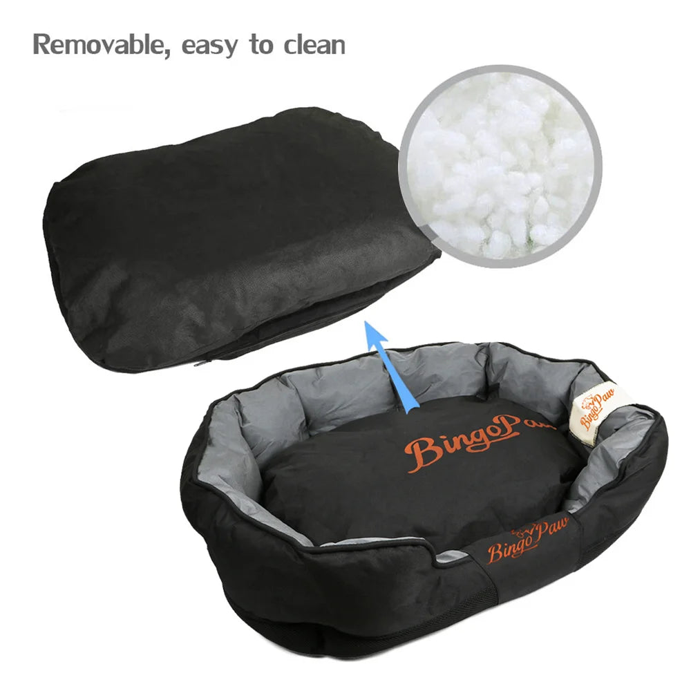 Borwart Orthopedic Waterproof Dog Bed With Washable Cotton Fill