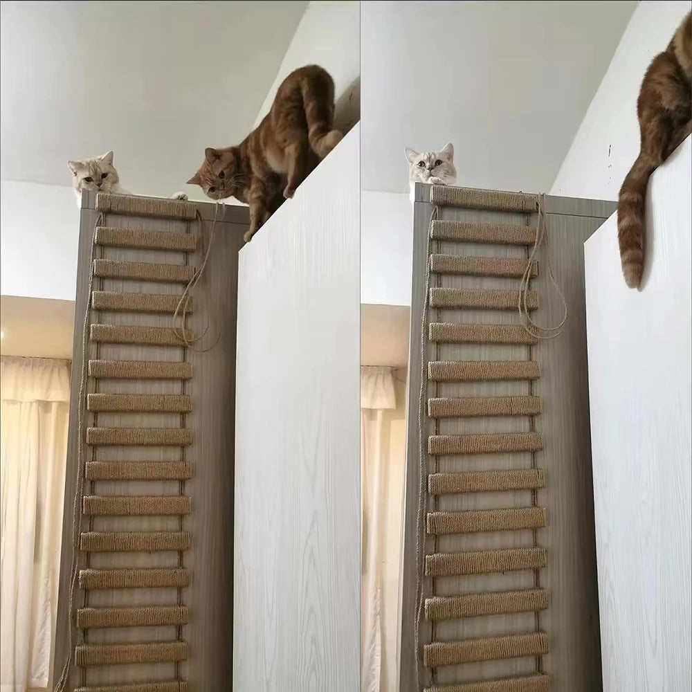 CWV Sisal Rope Cat Bridge Ladder Scratcher DIY Pet Furniture