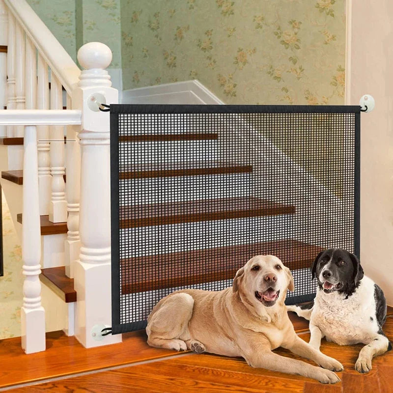 Folding Pet Dog Barrier Fence With Breathable Mesh Playpen