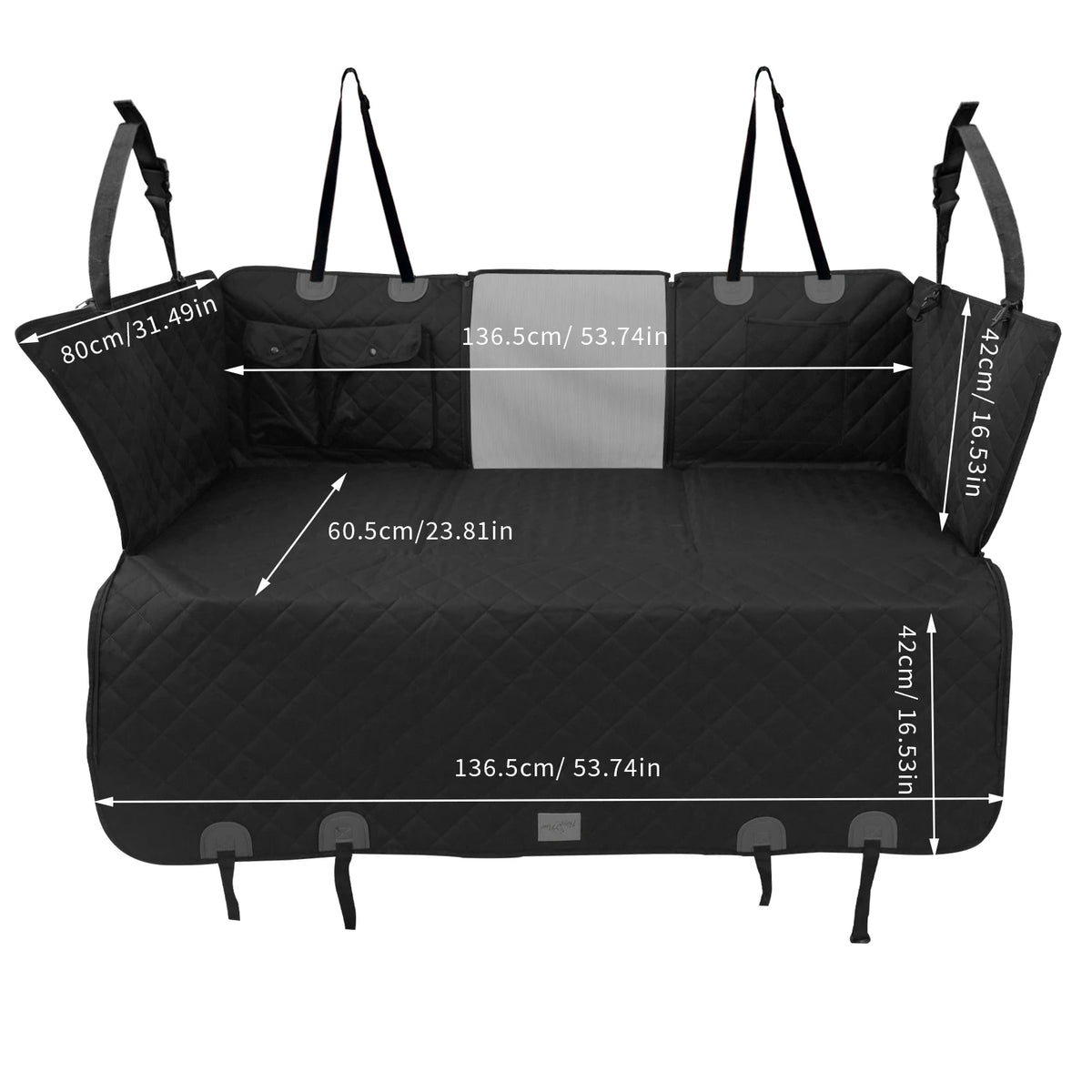 Wisfor Waterproof Dog Car Seat Extender And Hammock Cover