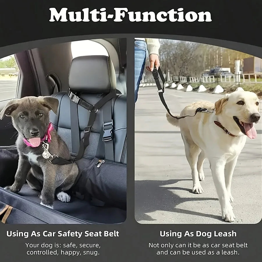 Tepoztec Adjustable Reflective Pet Car Seat Belt Harness