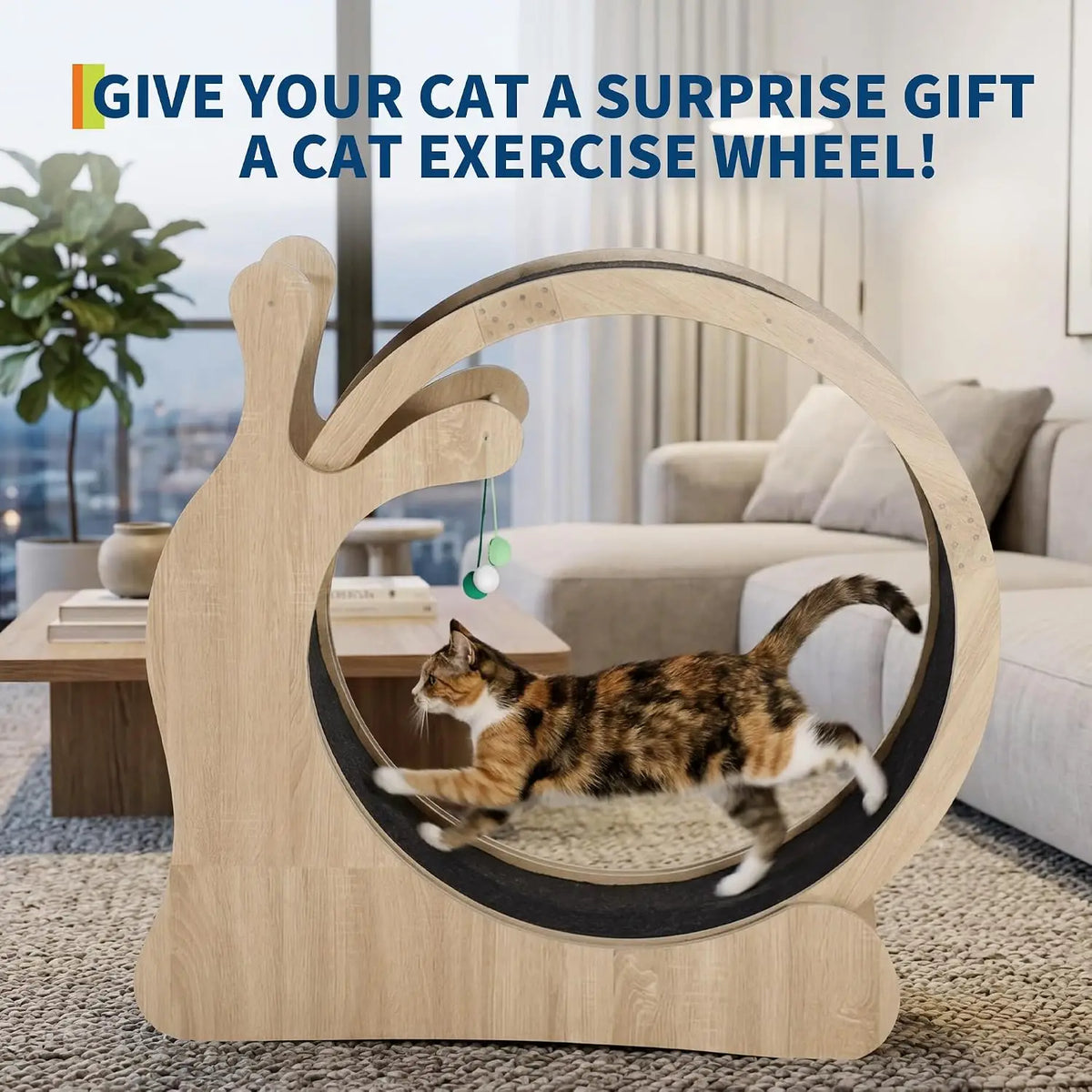 Garvee Six In One Cat Treadmill Wheel for Pet Exercise