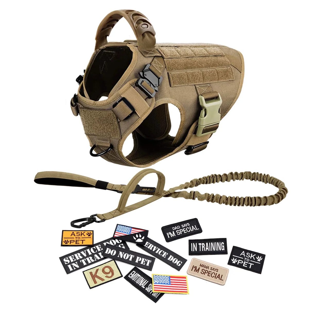 PetraVel Tactical Dog Harness Vest With Padded Design