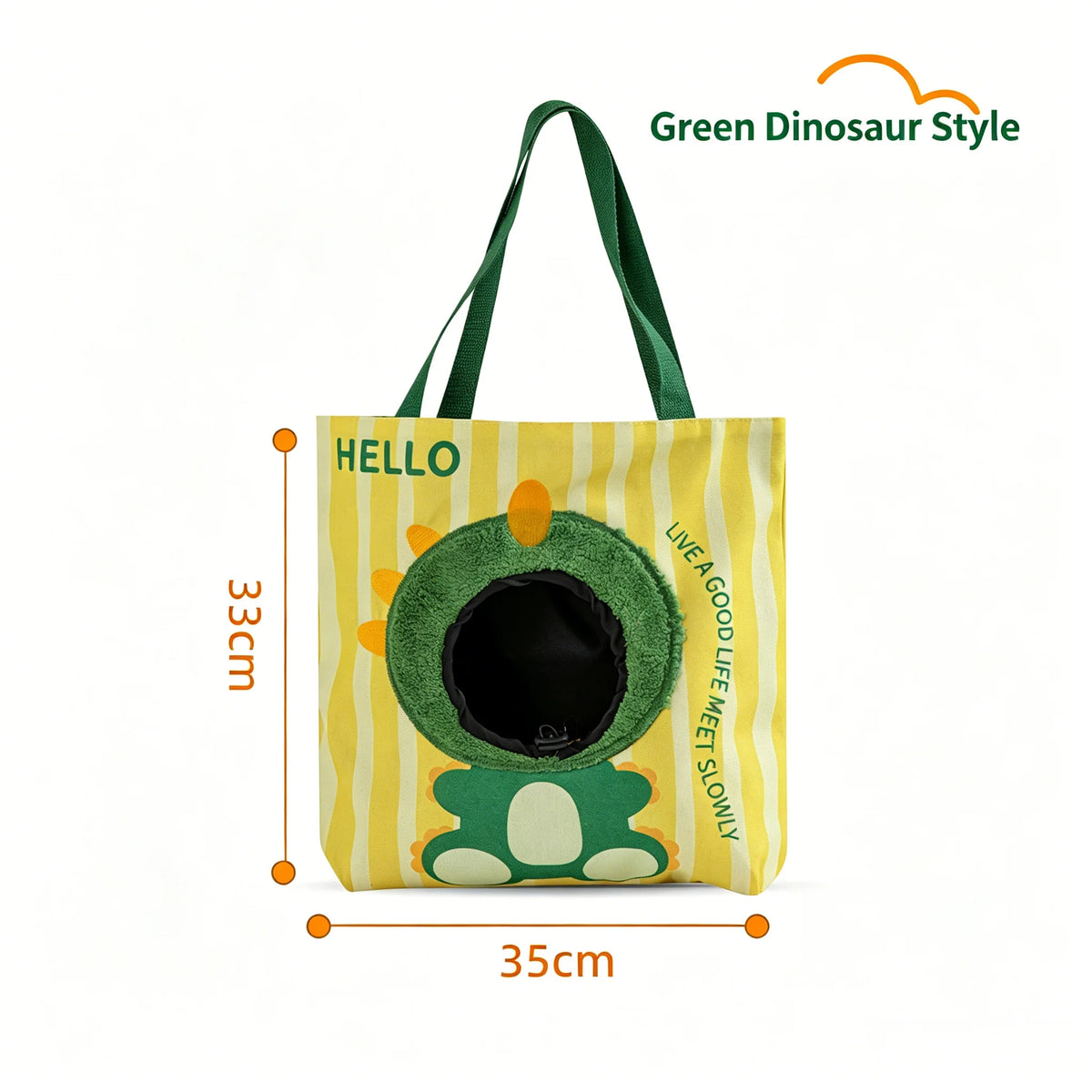 Cartoon Head Out Cat Carrier Breathable Canvas Travel Tote Bag