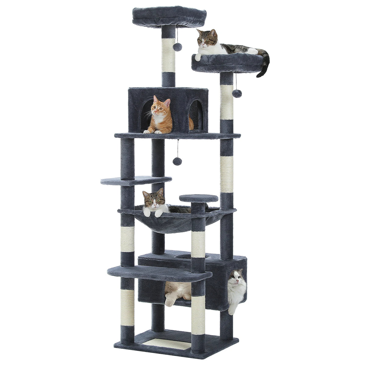 PAWZ Road Multi-Level Cat Tree With Sisal Scratching Posts