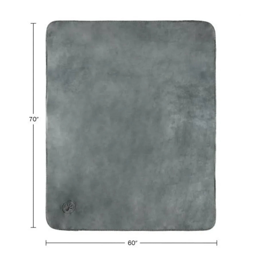 Waterproof Reversible Dog Blanket 60x70 Inch for Couch Bed Car Soft Sherpa Fleece Pet Throw Furniture Protector Cover - Washabl