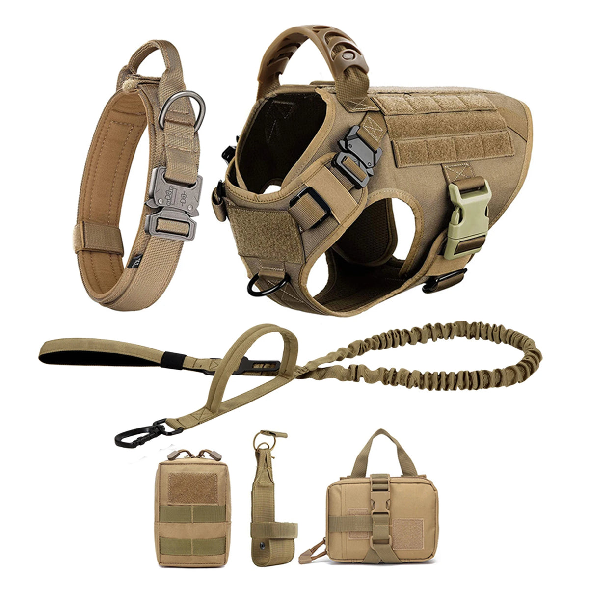 Petavel Padded Nylon Dog Harness And Leash Set Quick Release