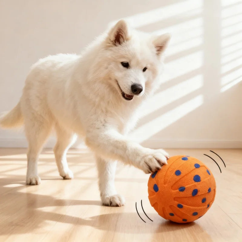 Booteely Automatic Interactive Bouncing And Rotating Dog Ball Toy