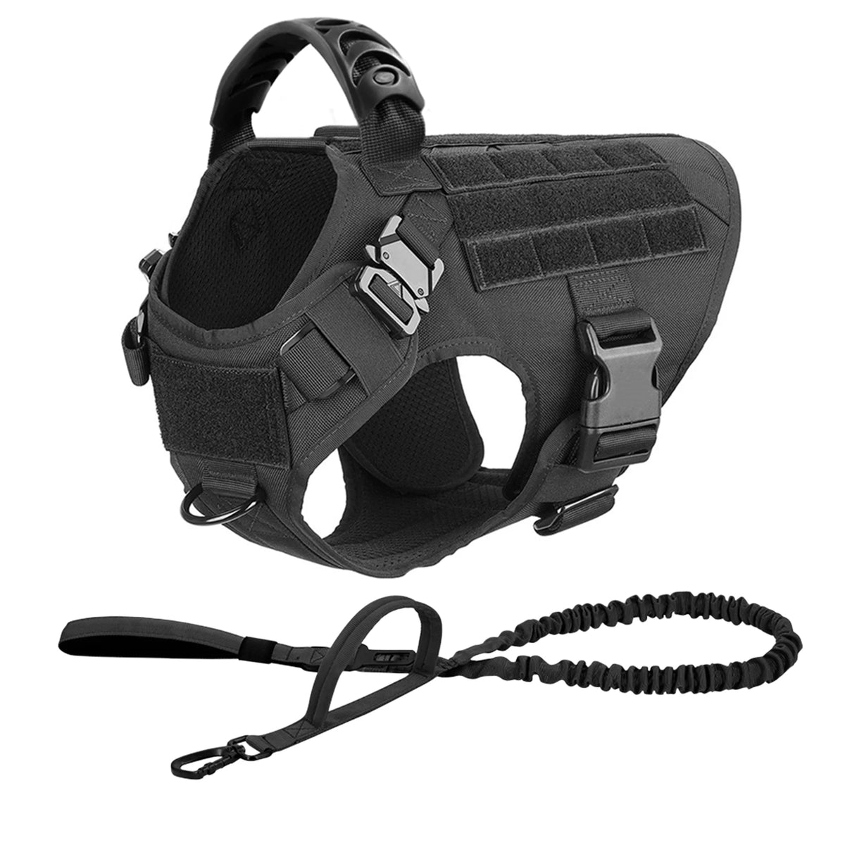 Petavel Padded Nylon Dog Harness And Leash Set Quick Release