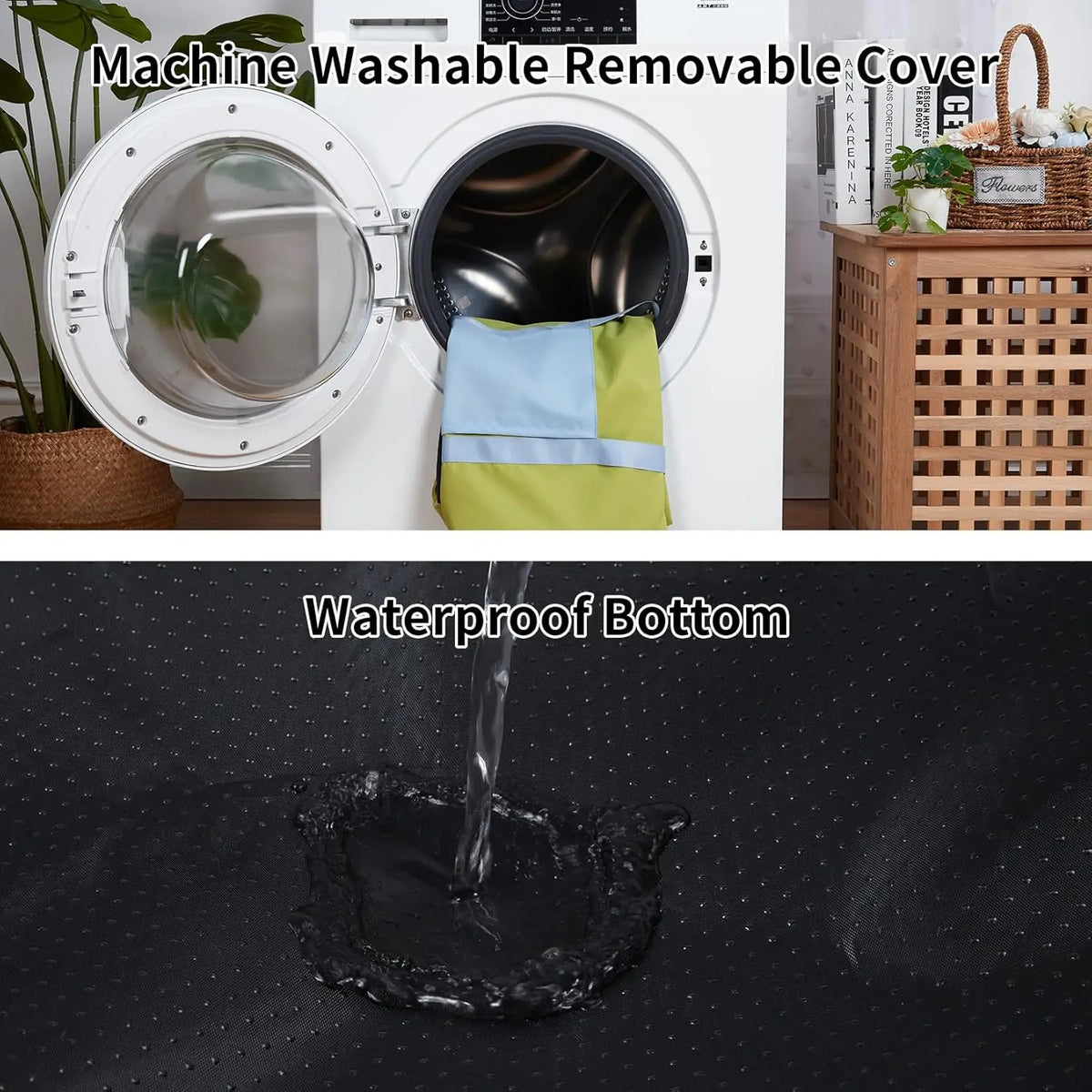 HiMISS Waterproof Dog Car Seat Booster With Tether And Pocket
