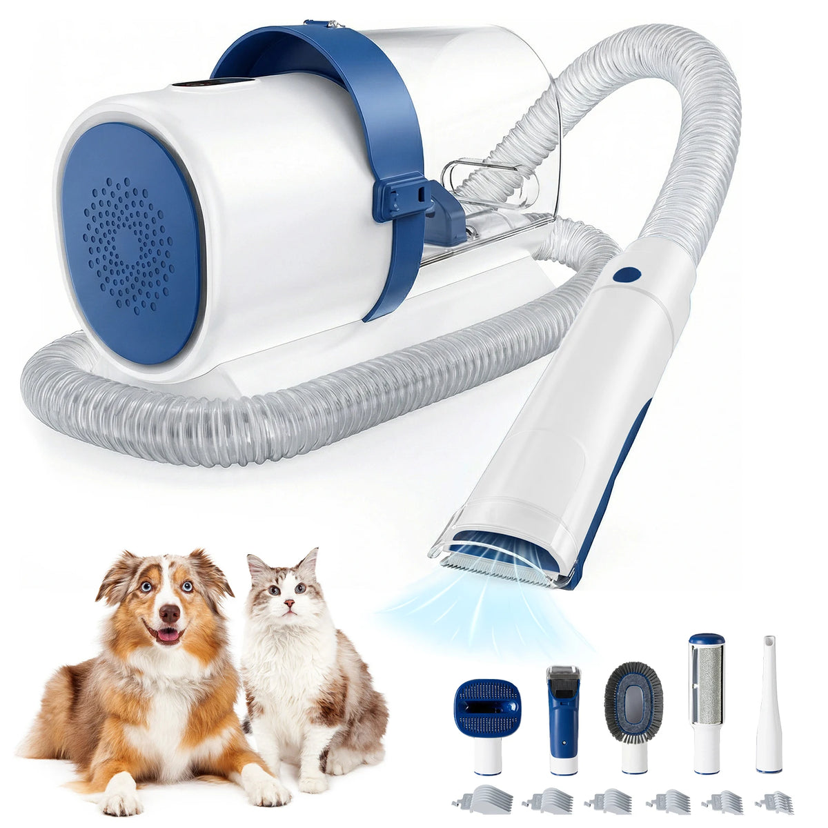 Professional Pet Grooming Vacuum Kit With Clippers And Grooming Tools