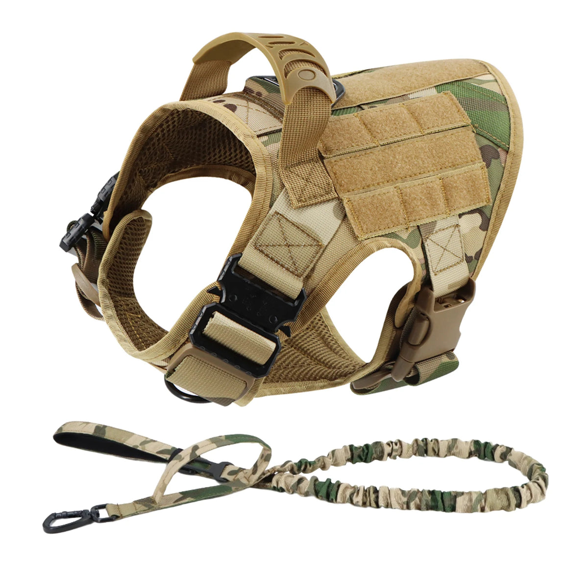Petavel Padded Nylon Dog Harness And Leash Set Quick Release