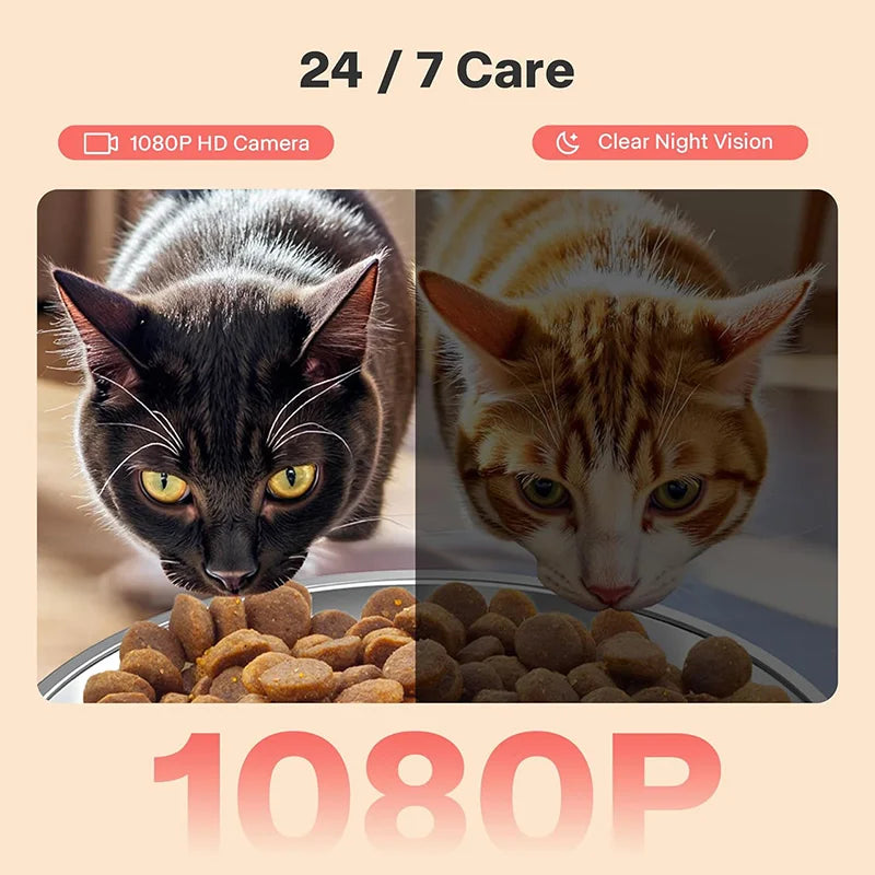 Nityers Smart WiFi Pet Feeder With Camera And App Control