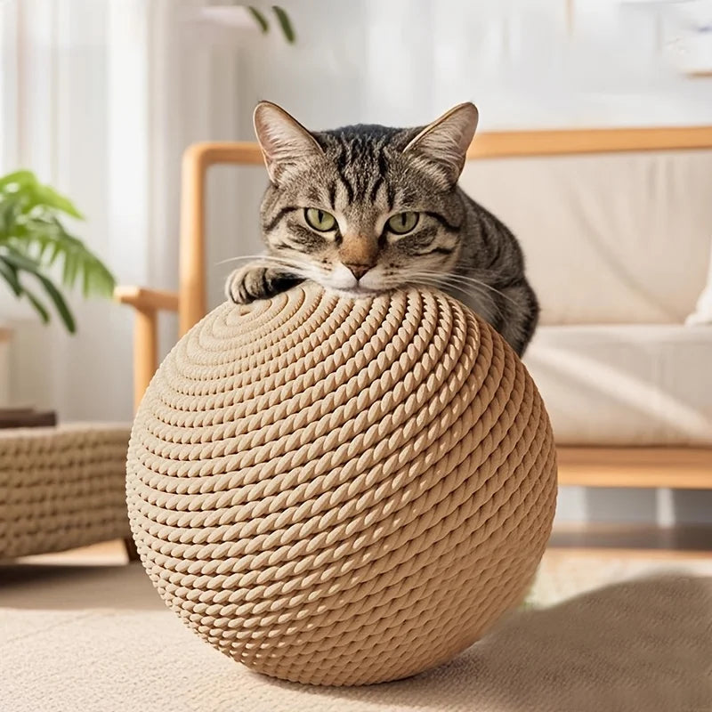 Interactive Sisal Cat Ball Toy Scratcher For Indoor Cats