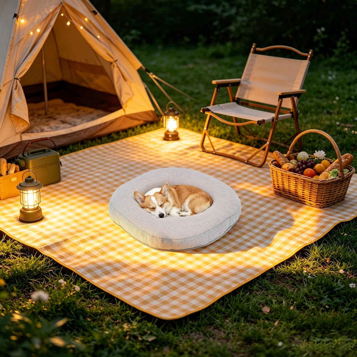 Double Sided Rush Grass Pet Bed Breathable Scratch Resistant Cushion