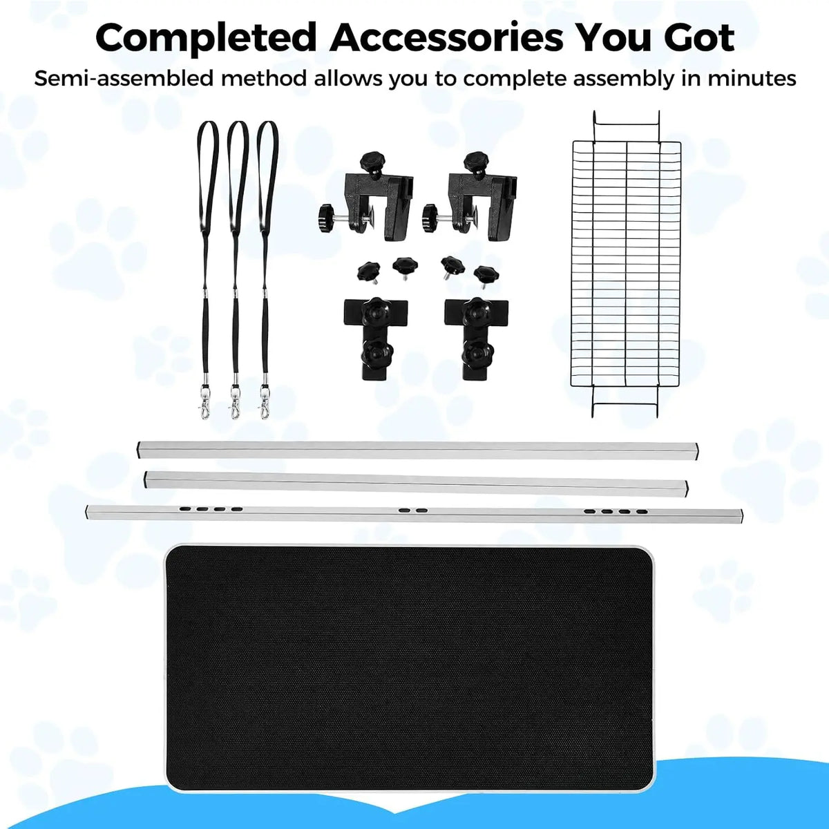 Garvee Professional Foldable Dog Grooming Table With Adjustable H Arm