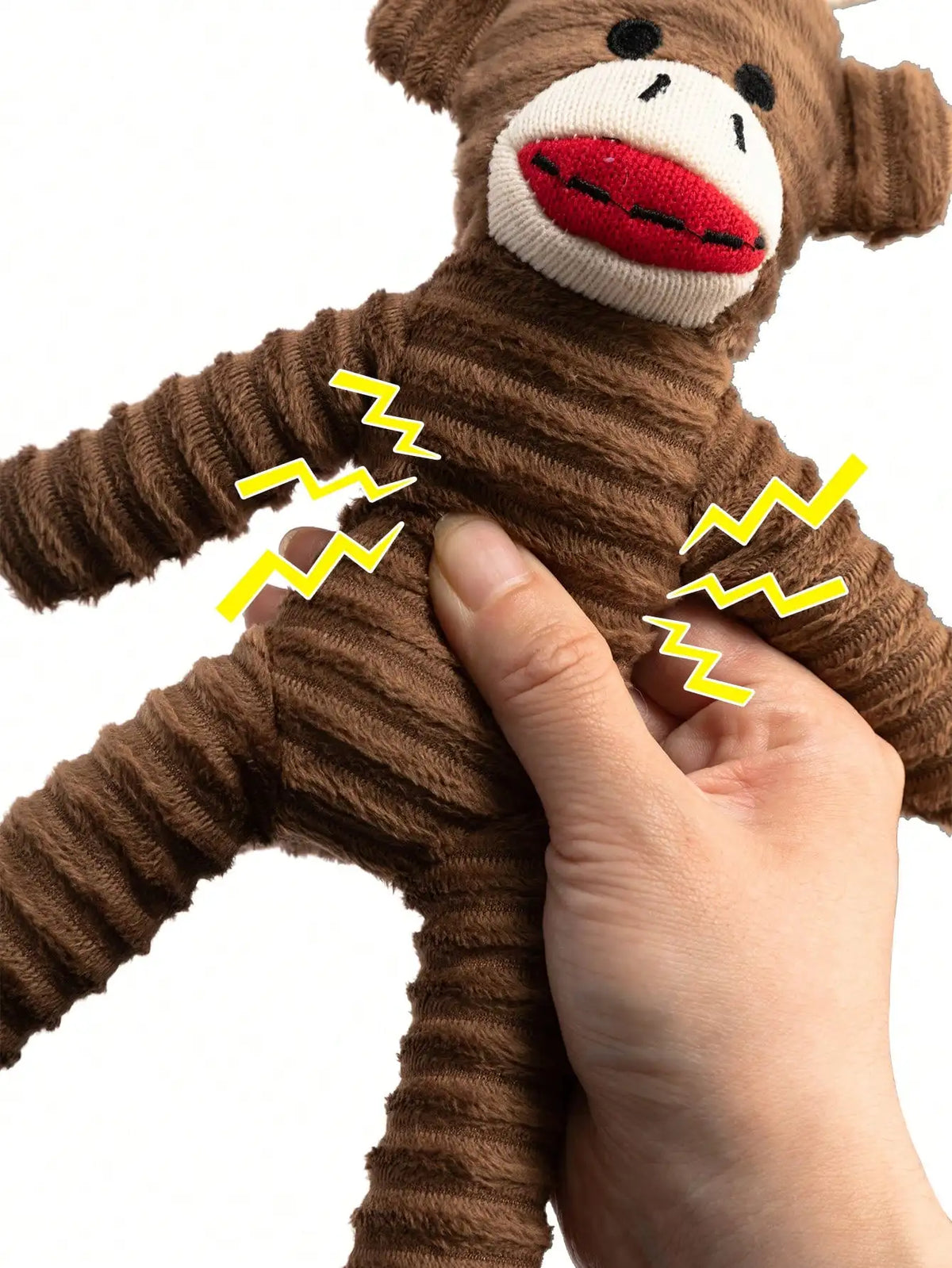 Plush Armadillo Squeaky Dog Toy For Chew And Dental Care