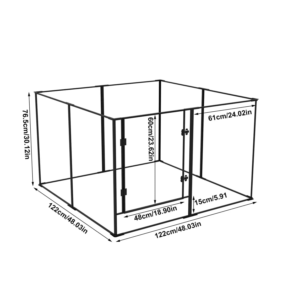 Bingopaw 8 Panel Acrylic Dog Indoor Whelping Playpen