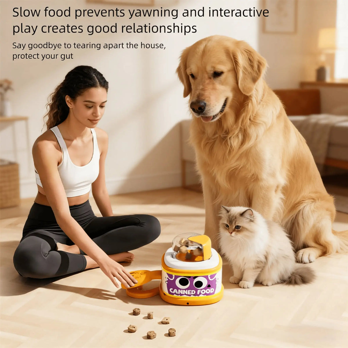 Interactive Slow Feeding Enrichment Pet Toy for Dogs and Cats