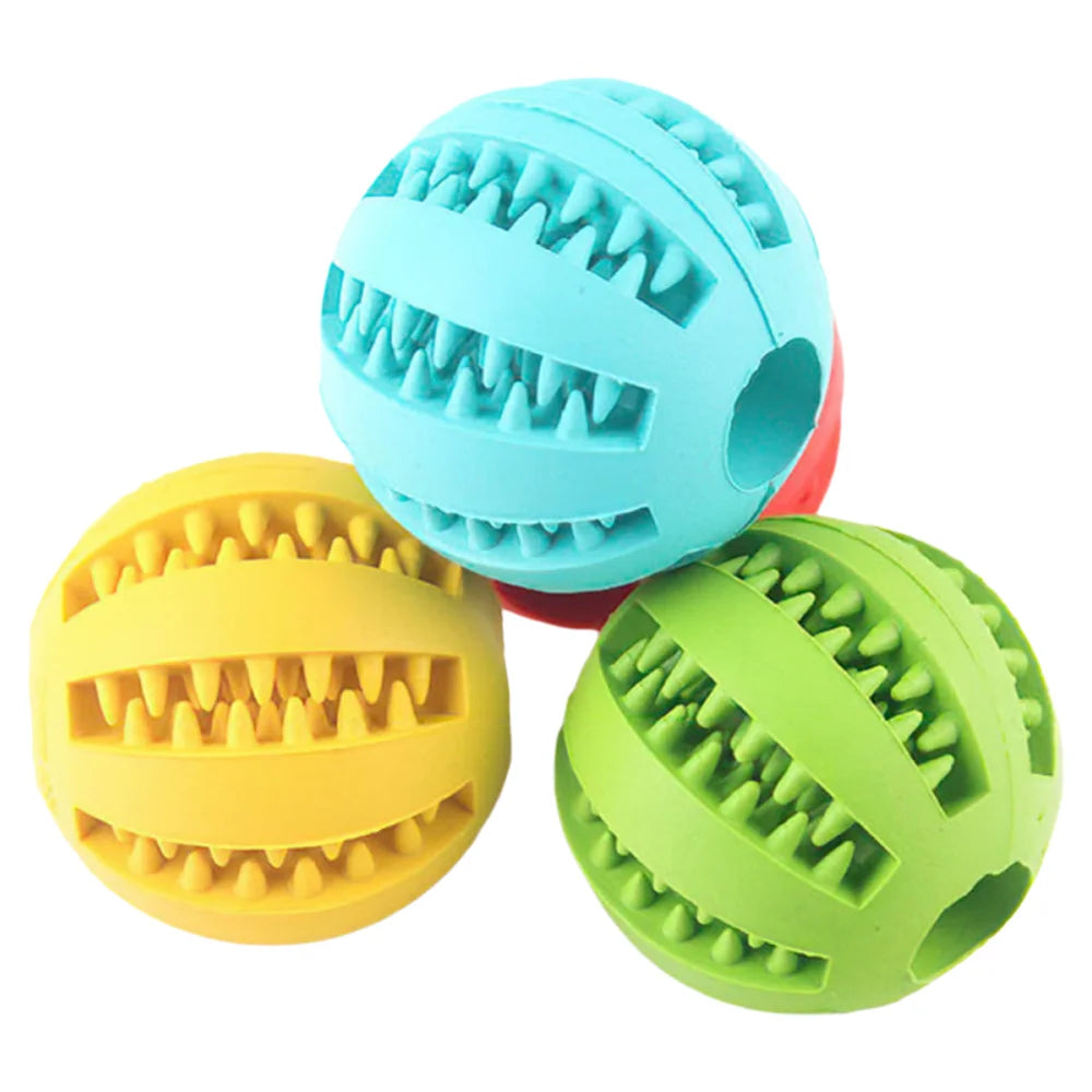 Interactive Rubber Dog Teething Toy Ball For Puppy Training