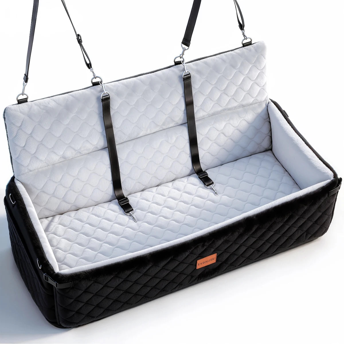 Domipet Dog Car Seat With Thick Cushion And Safety Leashes