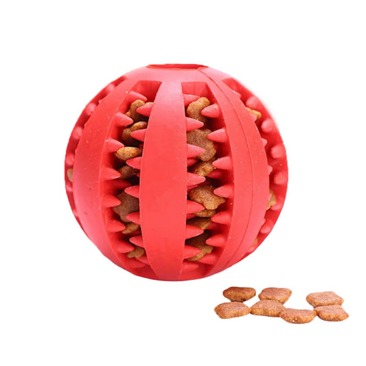 Interactive Rubber Dog Teething Toy Ball For Puppy Training