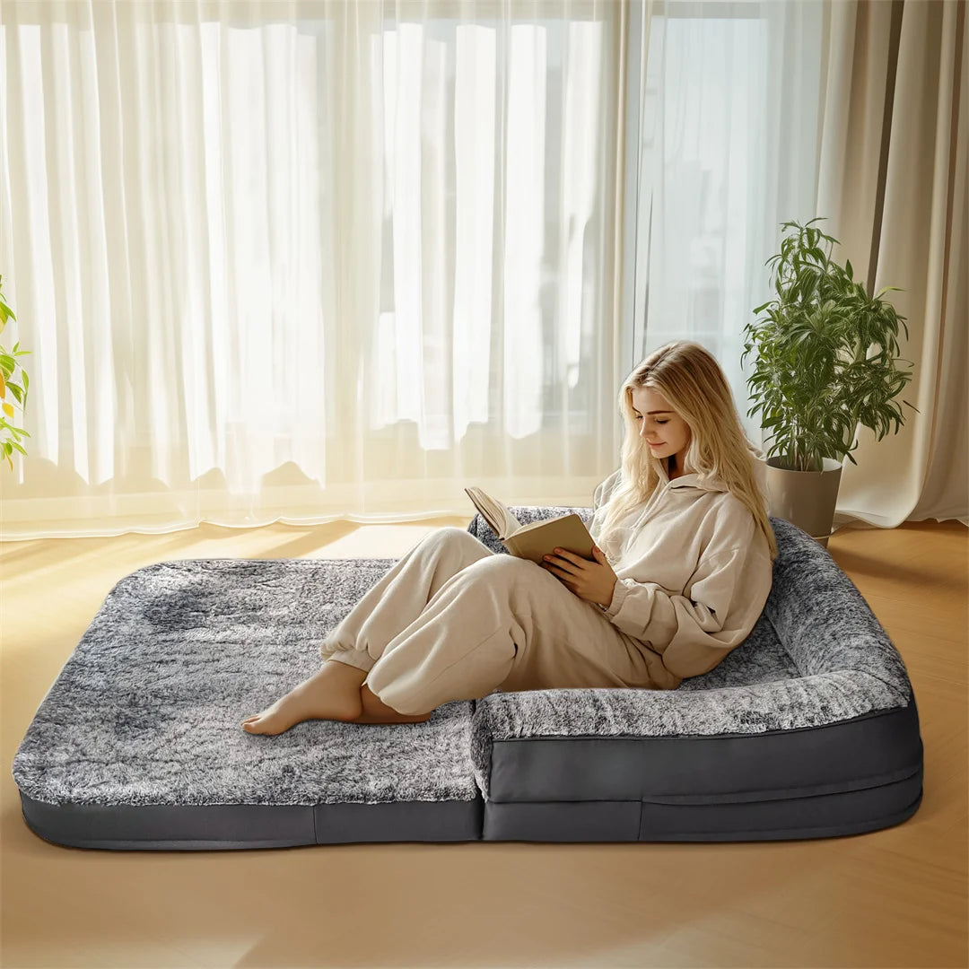 Bingopaw Orthopedic Calming Dog Bed With Removable Plush Cover