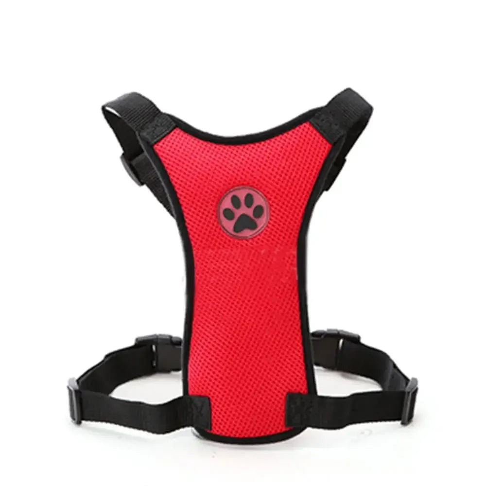 Adjustable Dog Vehicle Seatbelt Harness With Breathable Mesh Design