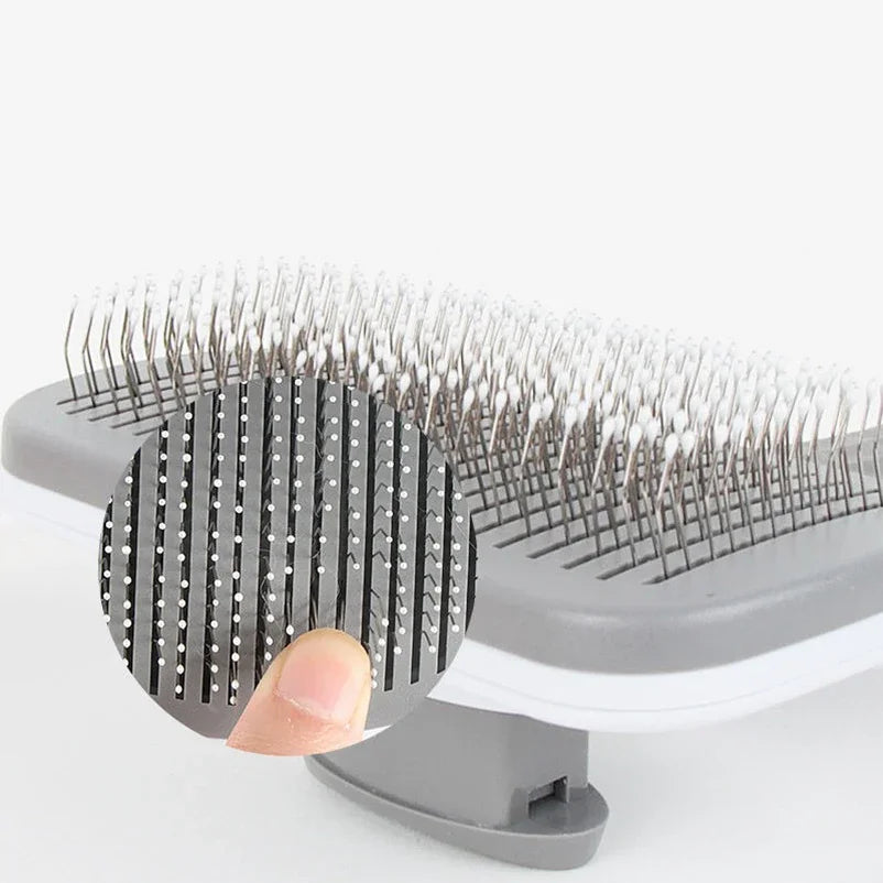 Long Hair Dog Cat Shedding Brush Multifunctional Bath Cleaning Grooming Comb Self-cleaning Pet Essential Supplies