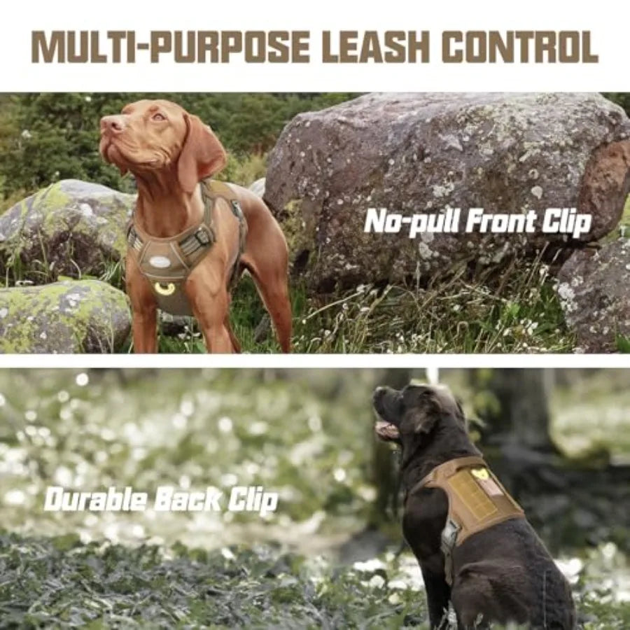 Tactical Reflective No Pull Dog Harness Vest for Training