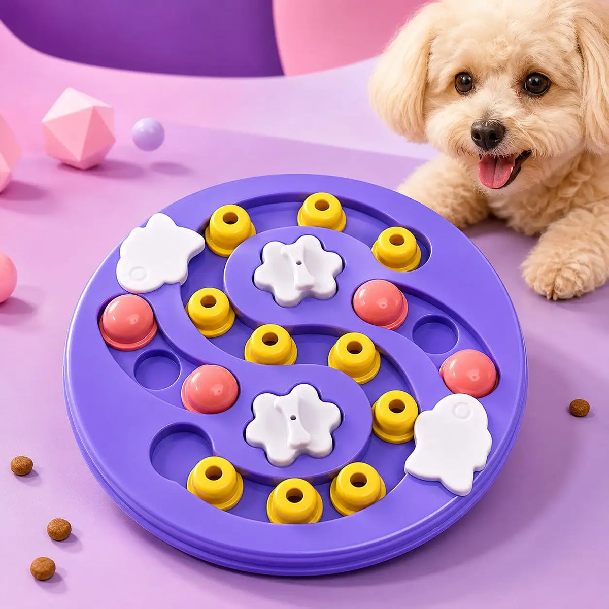 Dog And Cat Puzzle Feeder Toy for Interactive Slow Feeding