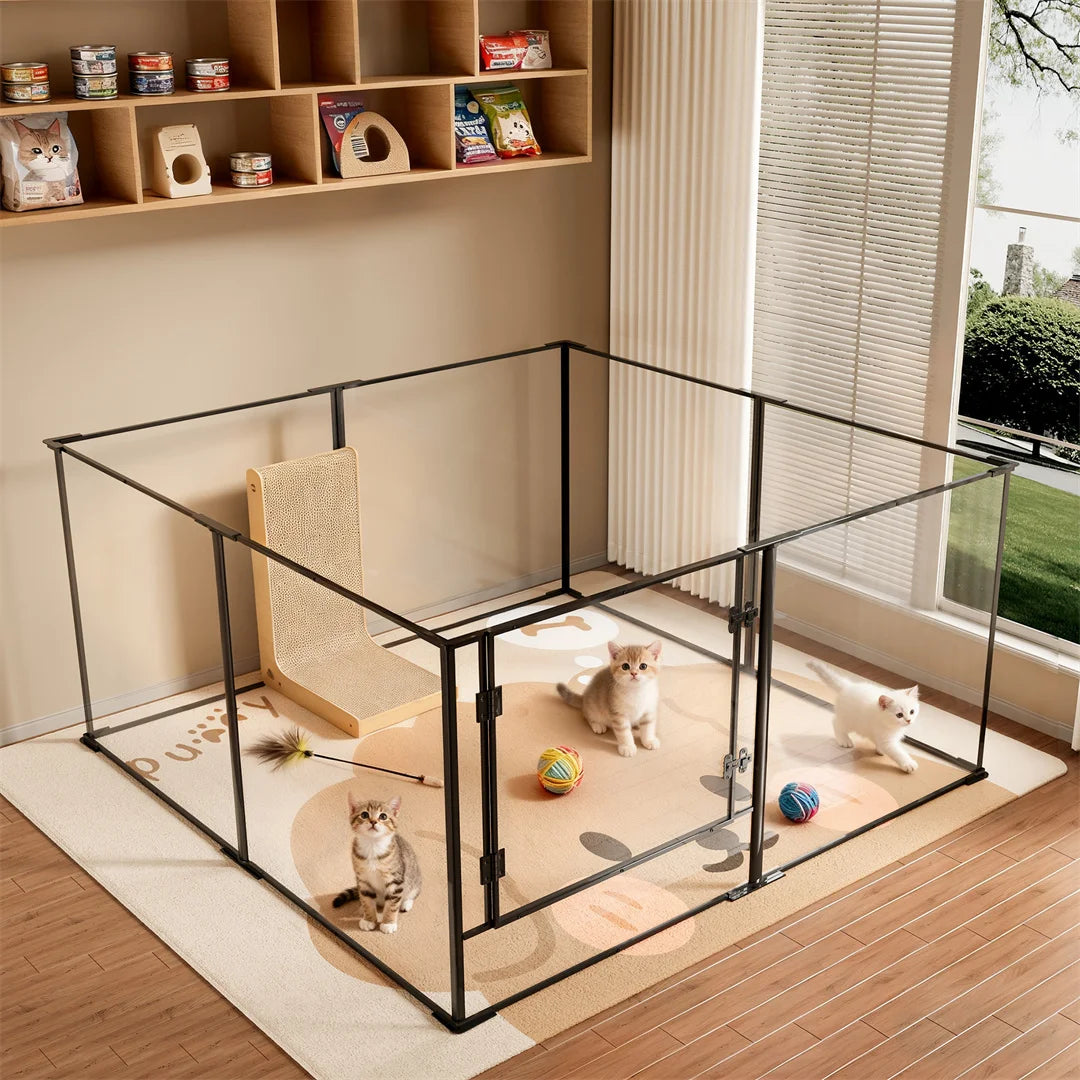 Bingopaw 8 Panel Acrylic Dog Indoor Whelping Playpen