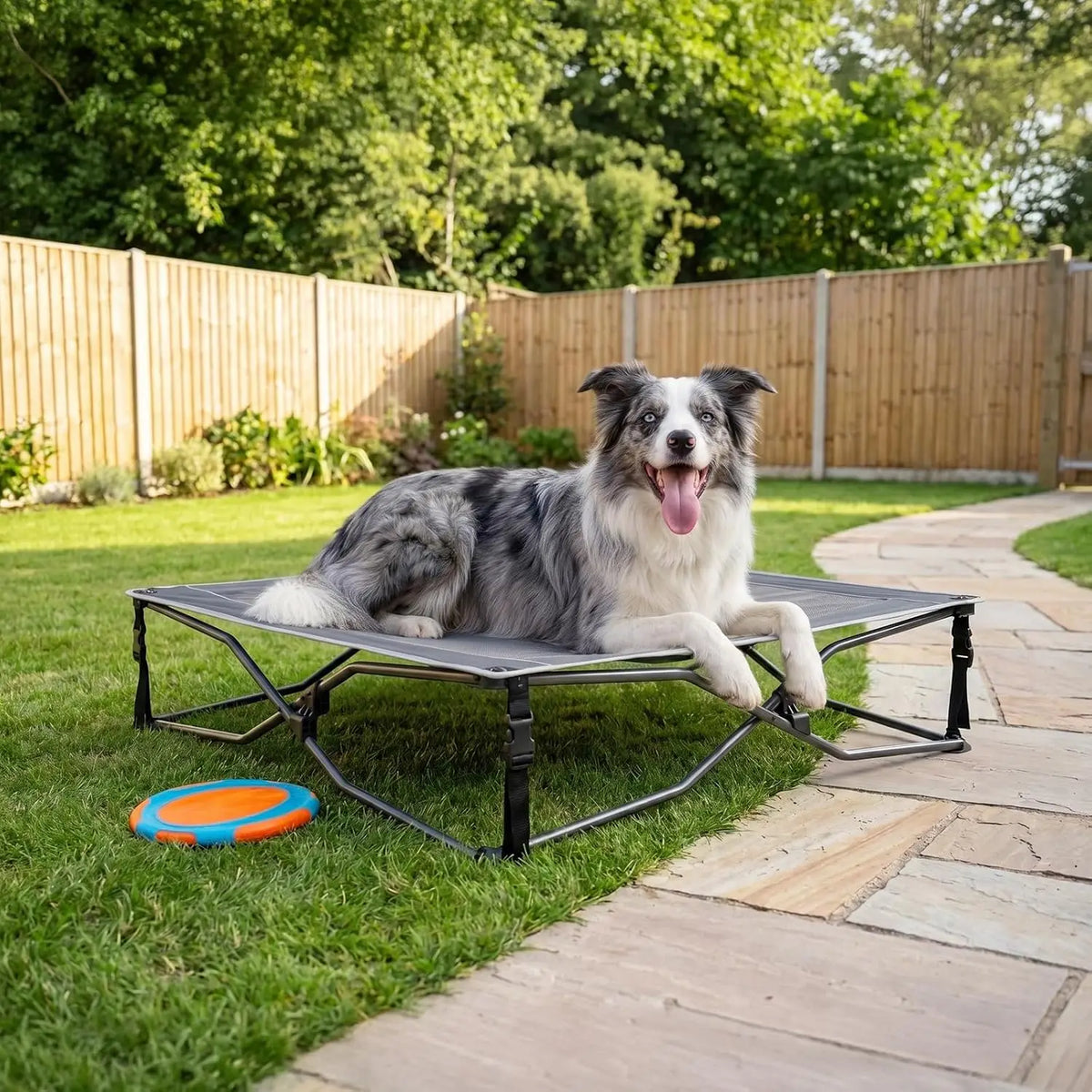 Timber Ridge Elevated Cooling Dog Bed With Breathable Mesh