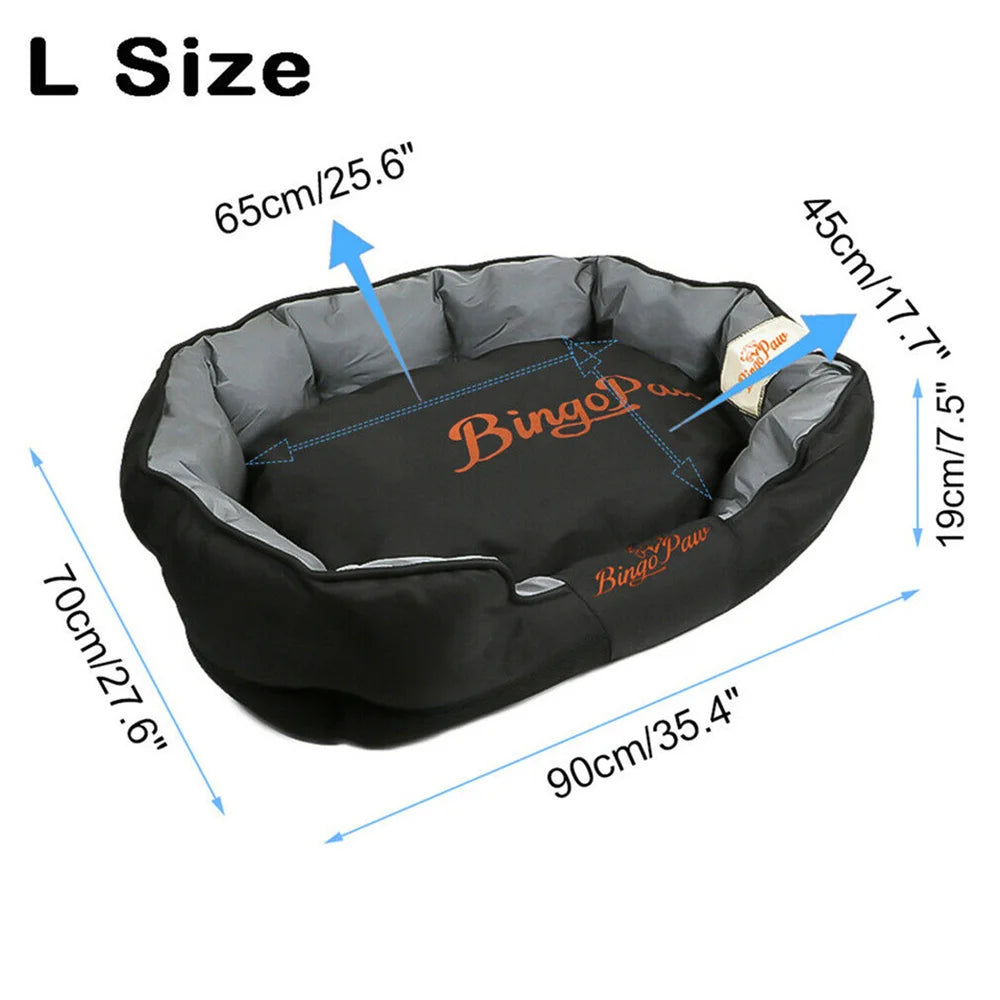 Borwart Orthopedic Waterproof Dog Bed With Washable Cotton Fill