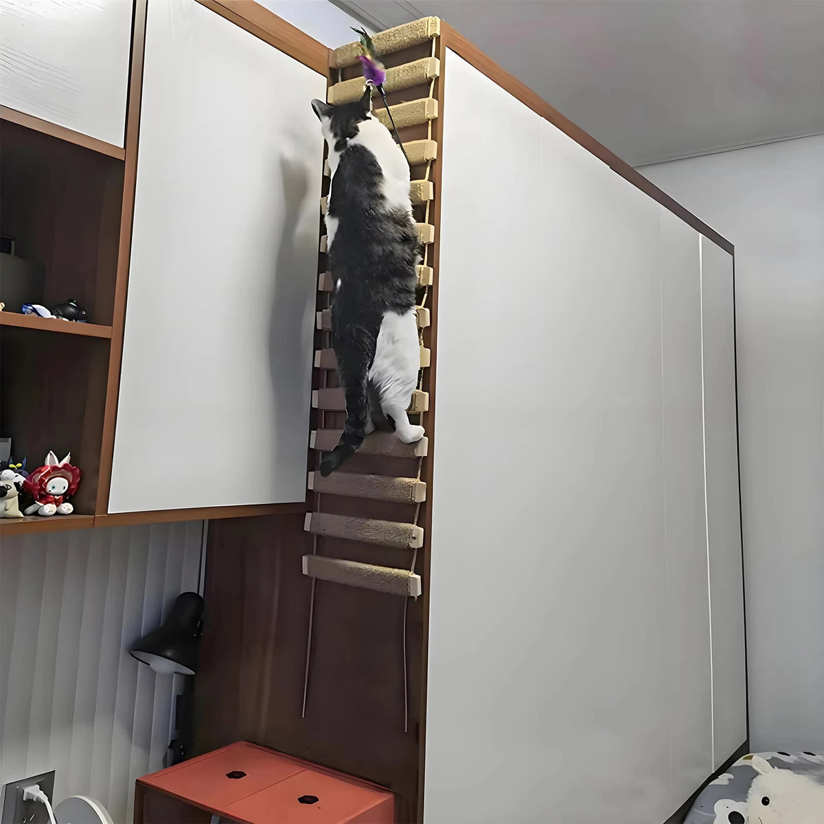 CWV Sisal Rope Cat Bridge Ladder Scratcher DIY Pet Furniture