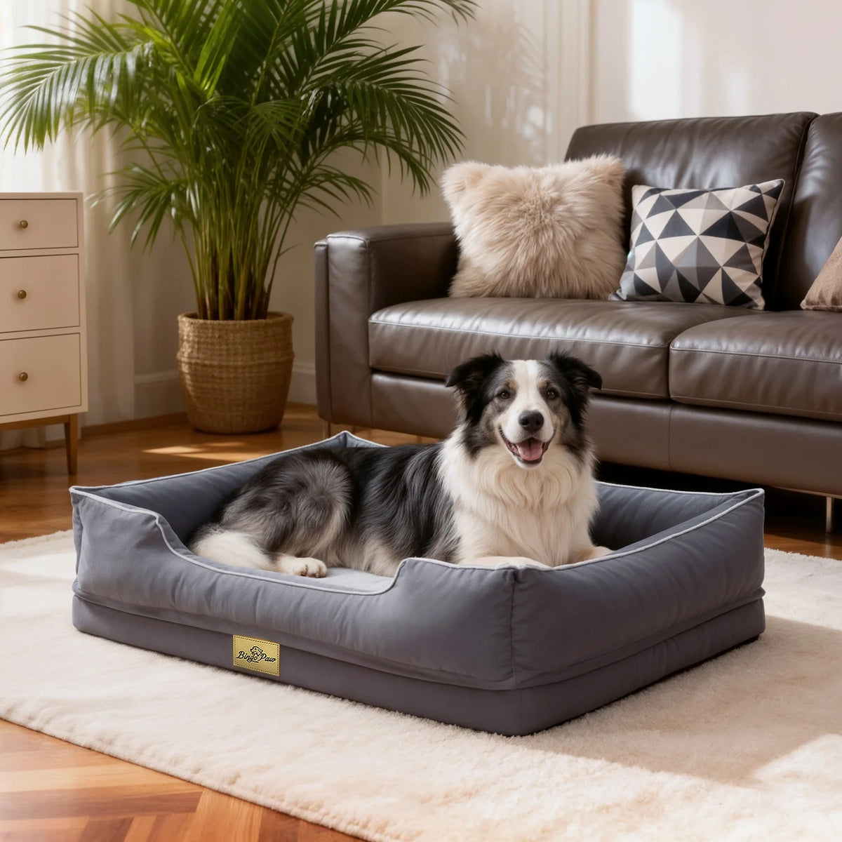 Bingopaw Orthopedic Dog Bed With Removable Washable Cover