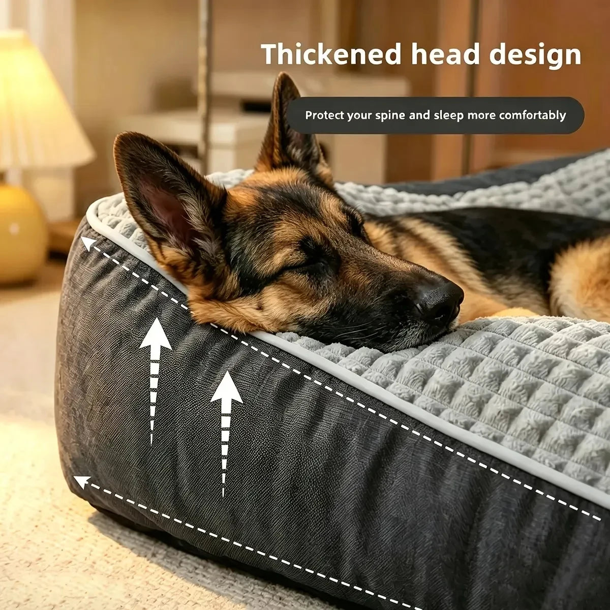Grey Dog Bed Multi-Sizes Available Comfortable Dog Nest Pad Soft And Cozy Sleeping Area for Your Pet Dog