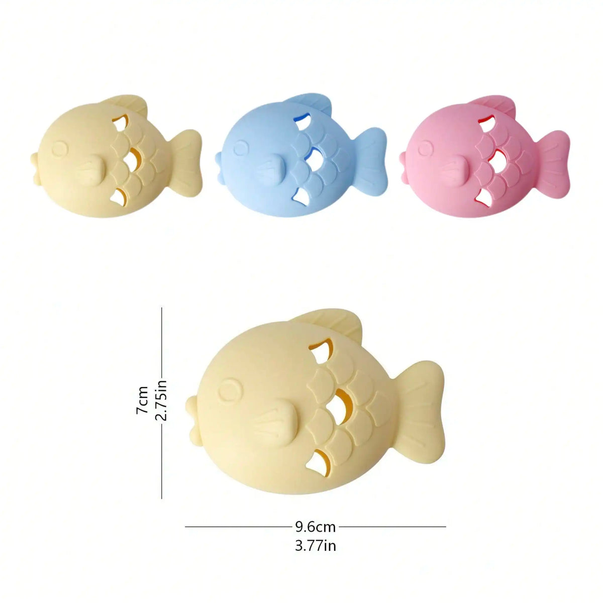 Silicone Fish Shaped Slow Feeder Puzzle Toy for Cats and Dogs