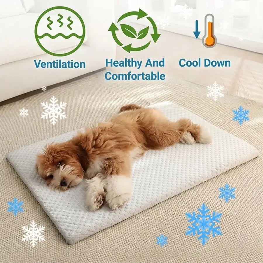 Breathable Cooling Cat Bed With Thick Comfortable Padding