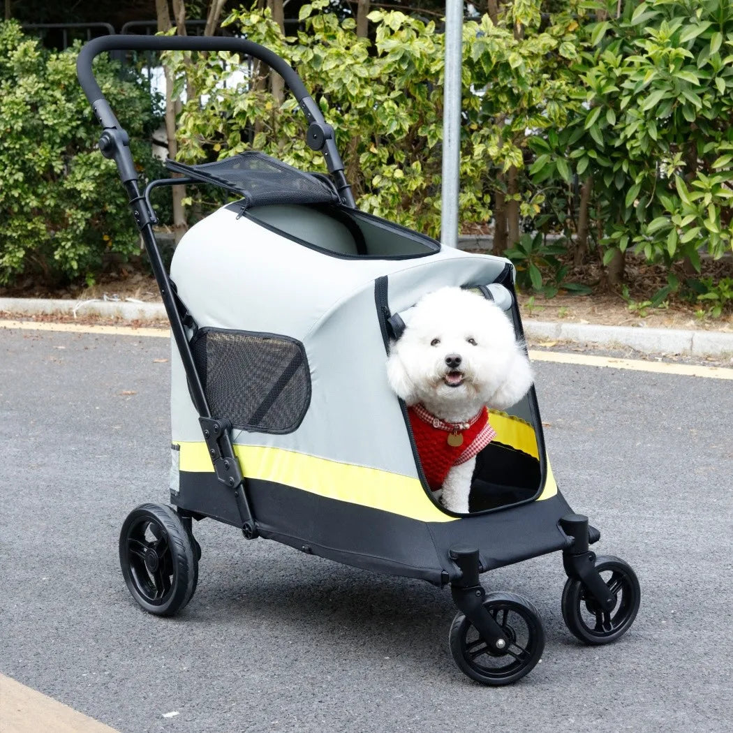 Bingopaw Portable Dual Entry All Terrain Dog Stroller Cart