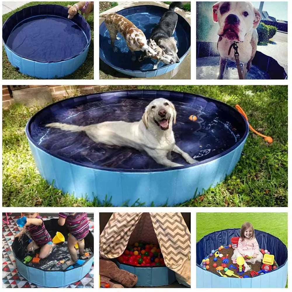 CWV Foldable Dog Swimming Pool Portable Grooming Tub