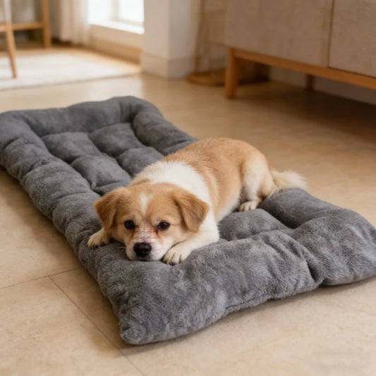 Ultra Soft Plush Dog Bed Comfortable Pet Crate Floor Mat