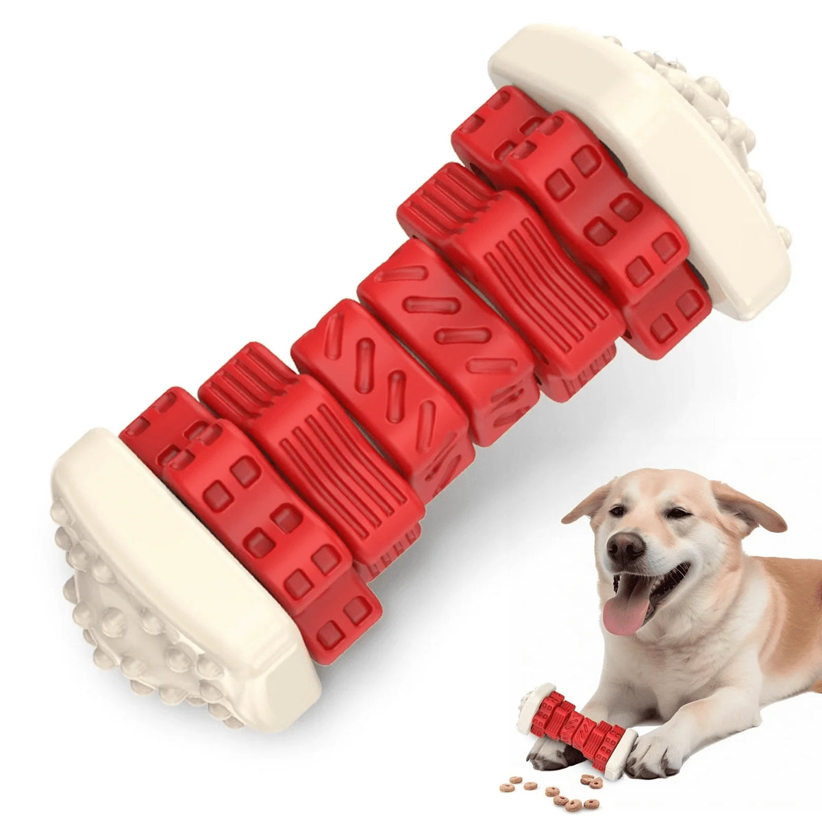 Interactive Dog Chew Toy for Aggressive Chewers and Enrichment Activities