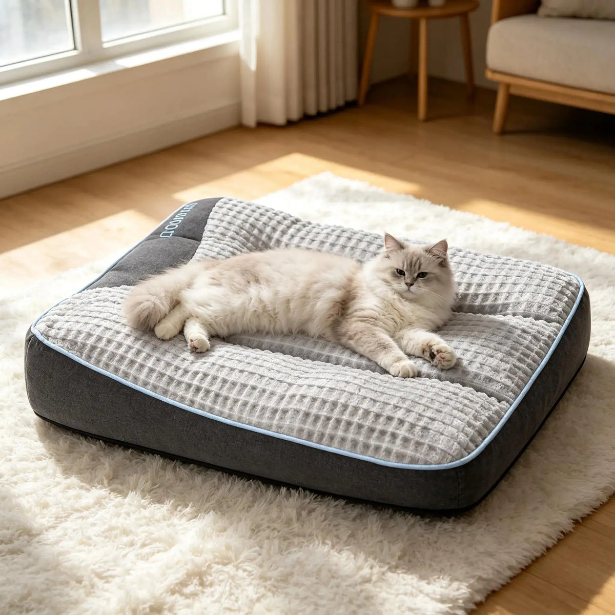 Grey Dog Bed Multi-Sizes Available Comfortable Dog Nest Pad Soft And Cozy Sleeping Area for Your Pet Dog