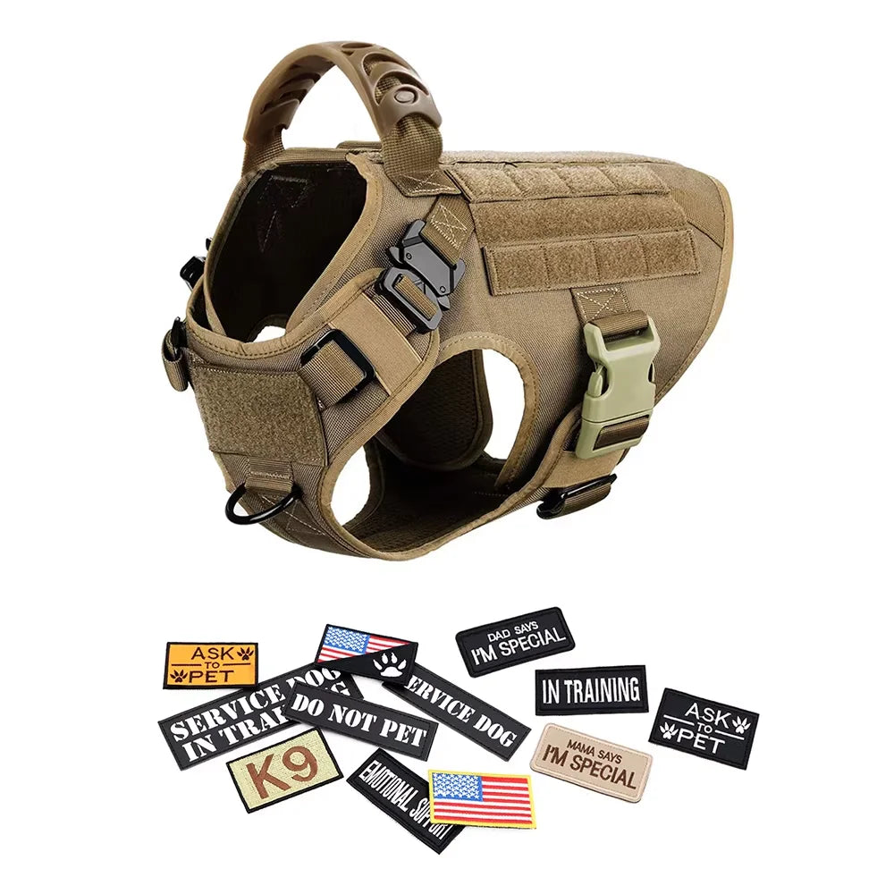 PetraVel Tactical Dog Harness Vest With Padded Design