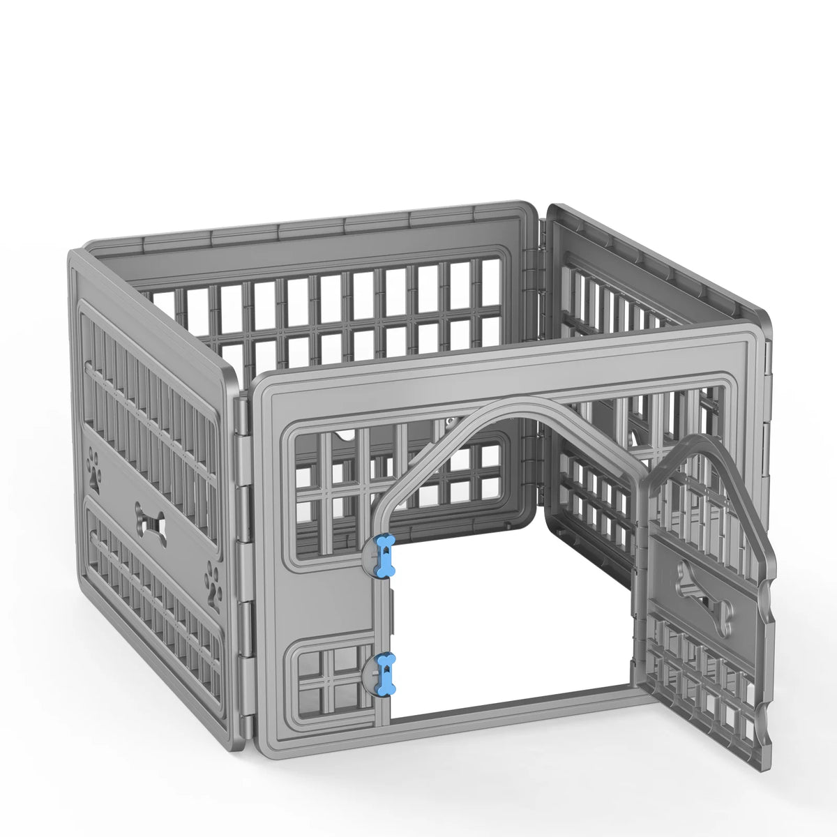 Foldable Plastic Pet Playpen With Four Panels For Dogs