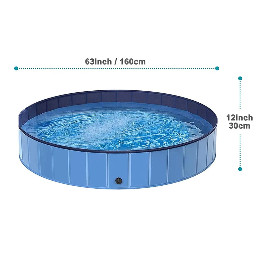 CWV Foldable Dog Swimming Pool Portable Grooming Tub