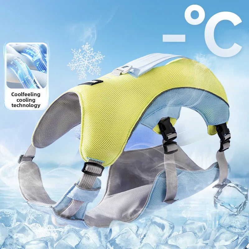 Breathable Cooling Vest Style Dog Harness With Quick Release