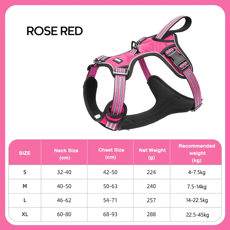 Reflective Heavy Duty Car Safety Harness With Seatbelt For Dogs